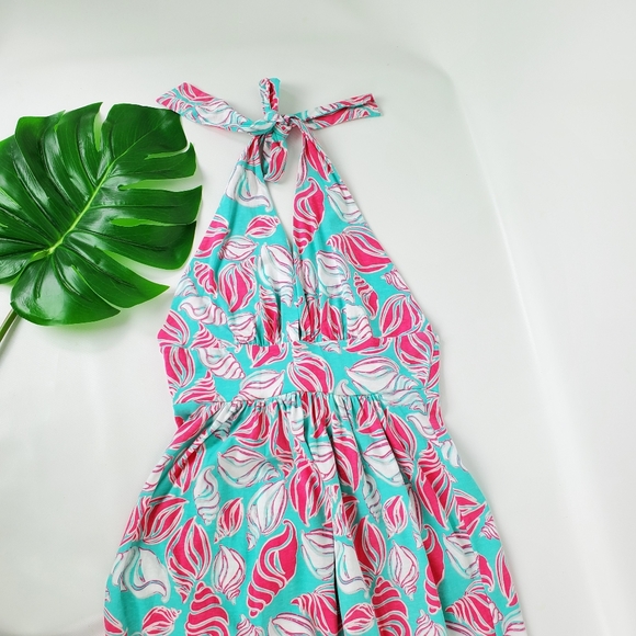 Haley and the Hound Cotton Seashell Halter Dress - Picture 5 of 6